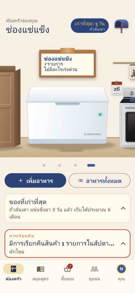 ช่องแช่แข็งจะจำว่าสิ่งของต่างๆ อยู่ในนั้นมานานแค่ไหนแล้ว