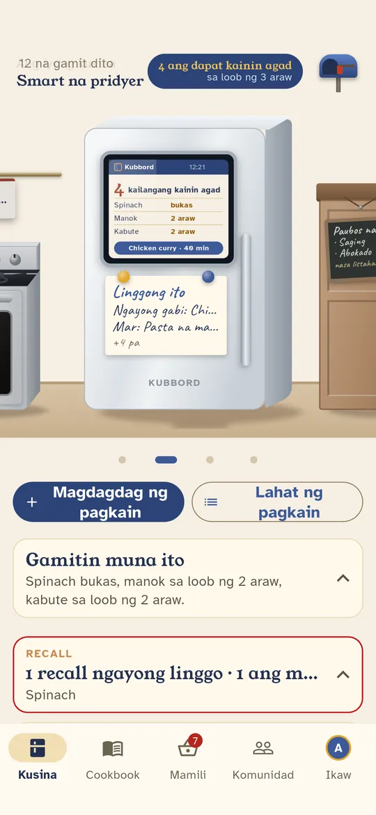 Sinasabi ng pridyer kung ano ang dapat unahing kainin, at kung ano ang lulutuin gamit ito.