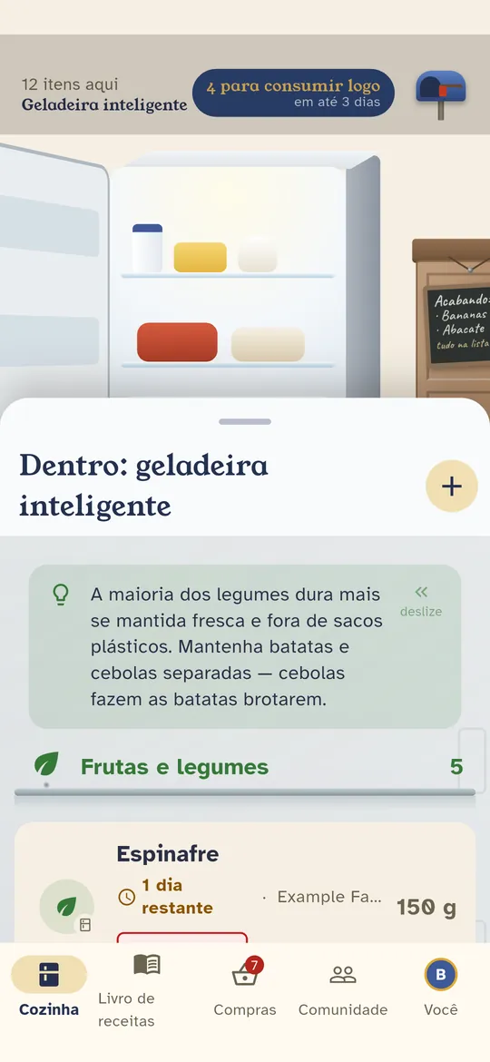 Toque em um para abrir. Puxe a lista para cima para ver em tela cheia.